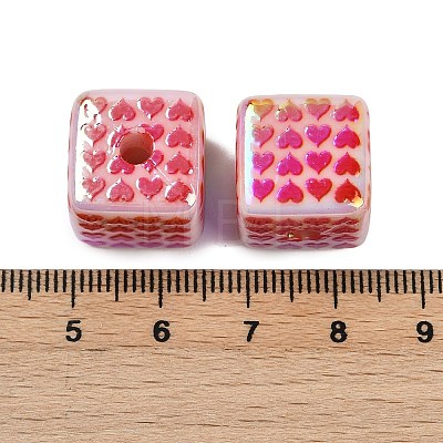 Opaque UV Plating Acrylic Beads PACR-P005-03A-1