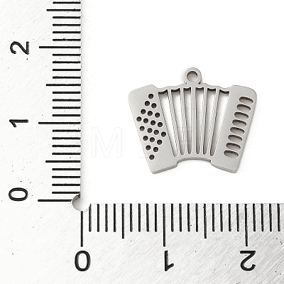 Non-Tarnish 5Pcs 201 Stainless Steel Pendants STAS-B064-12P-1