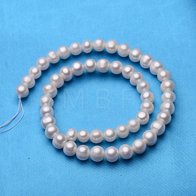 Potato Natural Cultured Freshwater Pearl Beads Strands PEAR-E007-8-9mm-AA-01-1