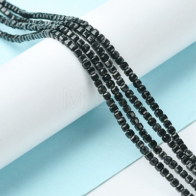 Natural Black Tourmaline Beads Strands G-F748-Y02-1