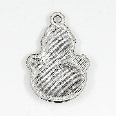 Tibetan Style Lovely Snowman Alloy Charms X-EA314Y-1