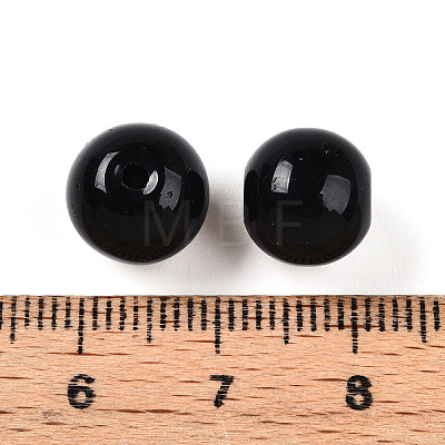 Opaque Solid Color Glass Beads GLAA-N007-10mm-A07-1