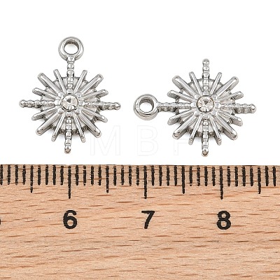 304 Stainless Steel Rhinestone Pendants RB-CBA9349-01P-1