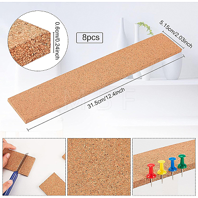 BENECREAT Cork Self-adhesive Tape DIY-BC0001-50-1