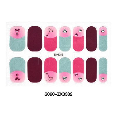 Full Cover Nombre Nail Stickers MRMJ-S060-ZX3382-1