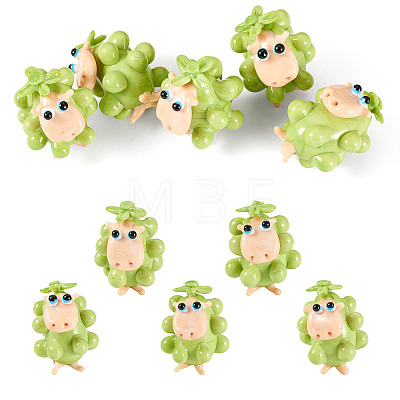 5Pcs Handmade Lampwork Display Decorations LAMP-TA0002-60B-1