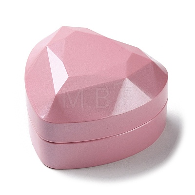 Heart Shaped Plastic Ring Storage Boxes CON-C020-01C-1