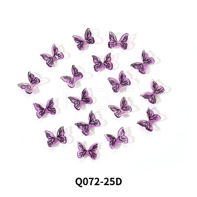 3D Resin Butterfly Nail Charms MRMJ-Q072-25D-1