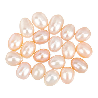  20Pcs Natural Cultured Freshwater Pearl No Hole Beads PEAR-NB0002-02B-1