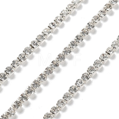 Iron Rhinestone Glass Cup Chain CH-U001-01X-1