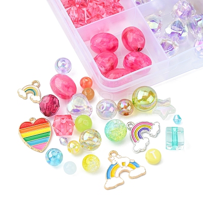 DIY Rainbow Color Pride Bracelet Making Kit OACR-FS0004-20-1