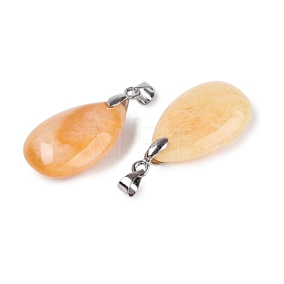 Natural Topaz Jade Pendants G-N362-03P-13-1