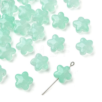 30Pcs Baking Paint Glass Beads GLAA-FS0001-99D-1