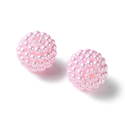 Imitation Pearl Acrylic Beads OACR-FS0001-45H-1