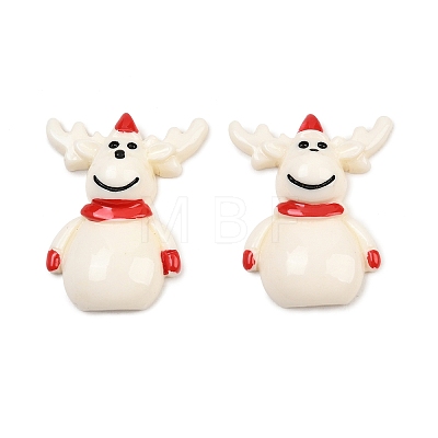 Christmas Opaque Resin Cabochons LS-RESI-XCP0002-66D-1