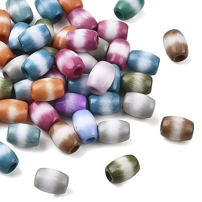 Opaque Acrylic European Beads OACR-Z036-04D-1