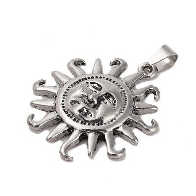 Tibetan Style Alloy Pendants FIND-B040-17AS-1