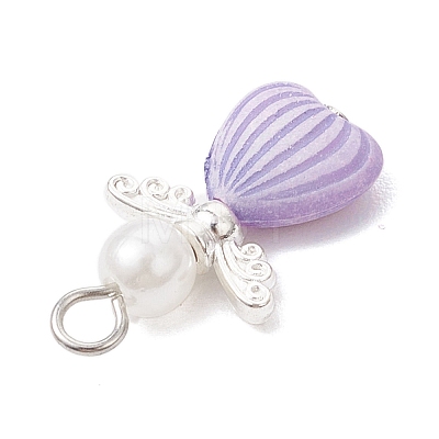 ABS Plastic Imitation Pearl Beads Pendants PALLOY-JF04125-1