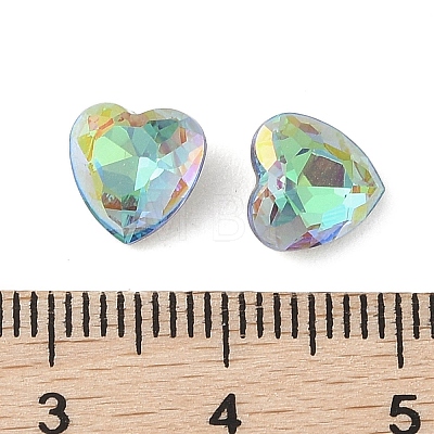 Glass Rhinestone Cabochons RGLA-L029-08B-SPLA-1