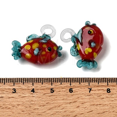 Handmade Lampwork Pendants LAMP-B035-01C-21-1