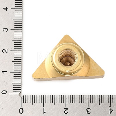 Golden Plated Triangle Shaped Wax Seal Brass Stamp Head STAM-K001-04G-09-1