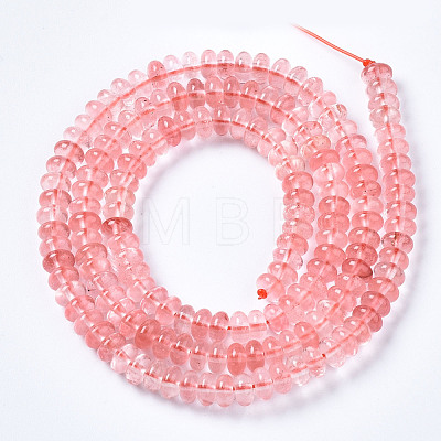 Cherry Quartz Glass Beads Strands G-S366-106-1