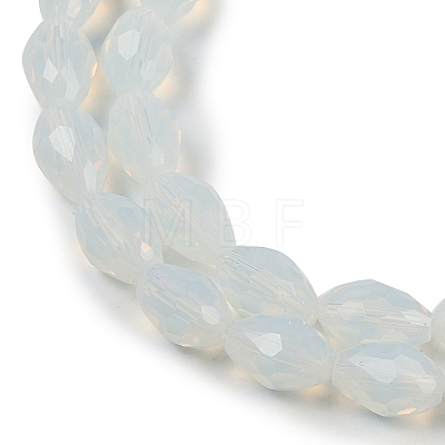 Electroplate Imitation Jade Glass Beads Strands EGLA-N013-J8mm-D02-1