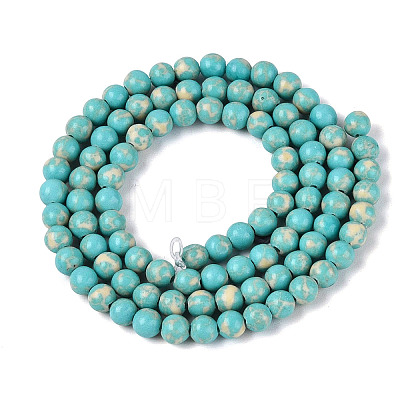 Synthetic Turquoise Beads Strands G-N364-08A-01-1
