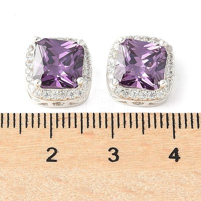 Brass Micro Pave Cubic Zirconia Beads KK-A253-20S-05-1