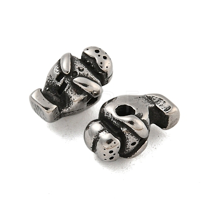 Animal 304 Stainless Steel Beads STAS-E214-11AS-11-1