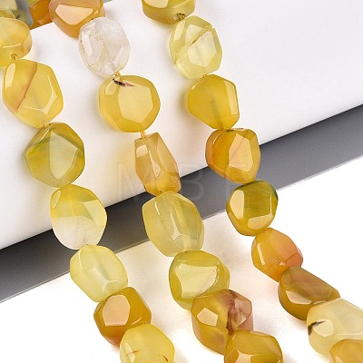 Dyed & Heated Natural Agate Beads Strands G-N359-15A-05-1