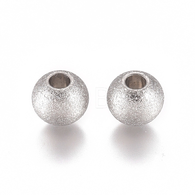 Tarnish Resistant 304 Stainless Steel Beads STAS-G225-35P-03-1