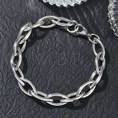10MM 304 Stainless Steel Horse Eye Link Chain Bracelets SA-CBA2696-27P-1