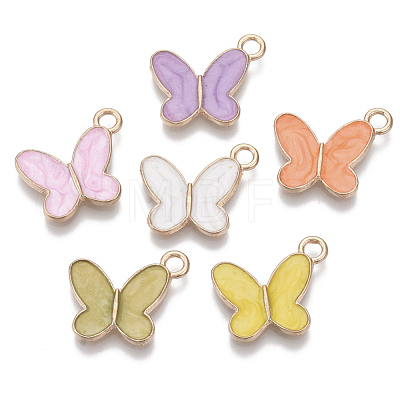 Alloy Enamel Pendants X-PALLOY-R119-02-1