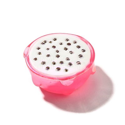 Electroplate UV Plating Opaque Fruit Resin Cabochons CRES-U004-03F-1