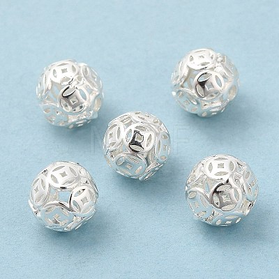 Eco-Friendly Rack Plating Brass Beads KK-A186-04S-1