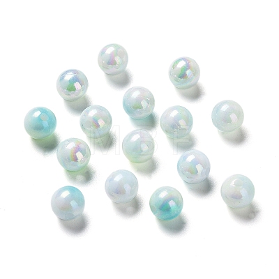 Two Tone Opaque Acrylic Beads SACR-P024-01A-W08-1