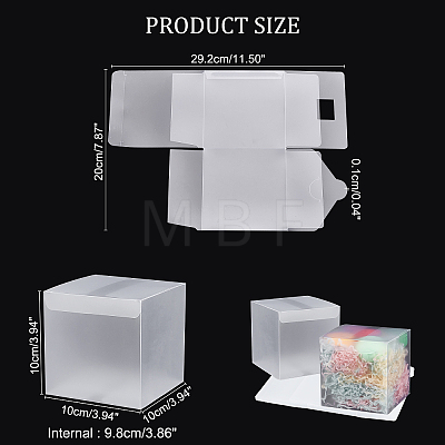 Transparent Plastic Boxes CON-WH0092-09B-1