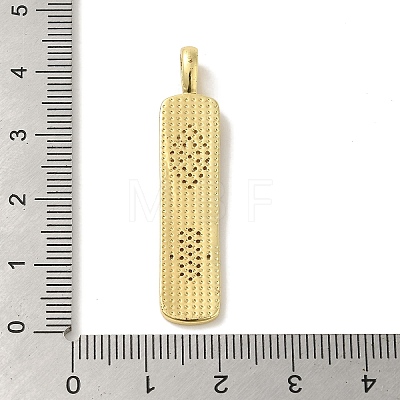 Brass Micro Pave Cubic Zirconia Pendants KK-Z042-15G-02-1