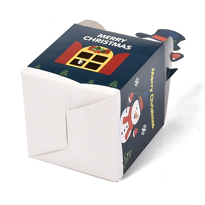 Christmas Theme Paper Fold Gift Boxes CON-G012-04D-1