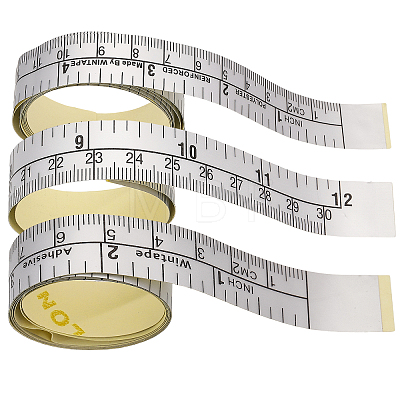 3Pcs 3 Style Self-Adhesive Workbench Measuring Tape TOOL-CA0001-26-1