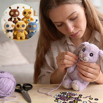 180Pcs 5 Styles Felt Craft Doll Decorations DIY-NB0016-20-1