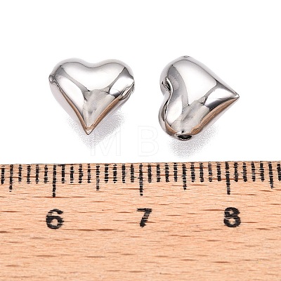 Rhodium Plated 925 Sterling Silver Beads STER-T007-93P-1