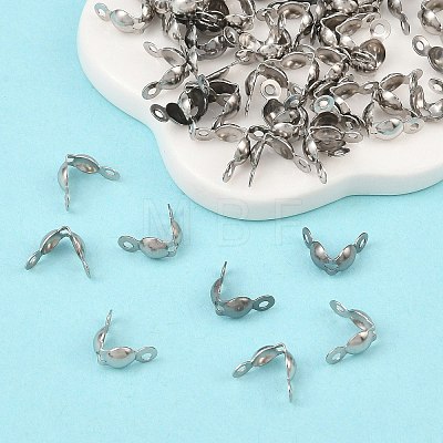 Tarnish Resistant Stainless Steel Bead Tips X-STAS-R061-01-1