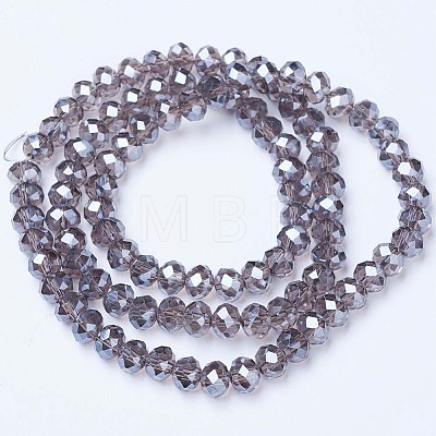 Electroplate Glass Beads Strands EGLA-A034-T1mm-A09-1