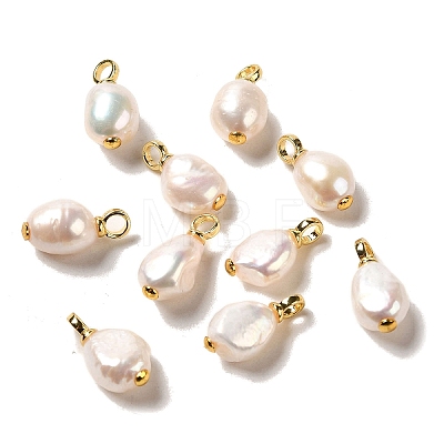 Natural Pearl Pendants FIND-C046-14G-1