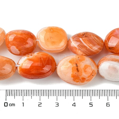 Natural Red Botswana Agate Beads Strands G-G117-A05-06-1