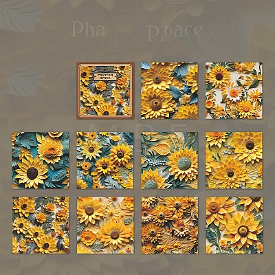 30 Sheets Flower with Planet Scrapbook Paper Pad PW-WG38E53-05-1