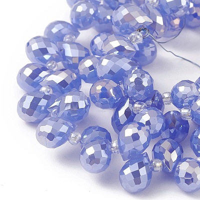 Imitation Jade Glass Beads Strands EGLA-F152-A01-1