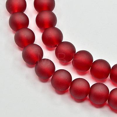 Transparent Glass Bead Strands X-GLAA-S031-8mm-14-1